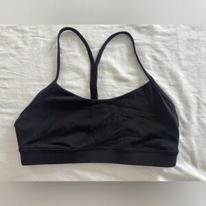 lululemon flow y bra size 6, black